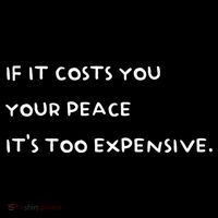 If It Costs You Your Peace Its Too Expensive Gift Drawstring Bag
