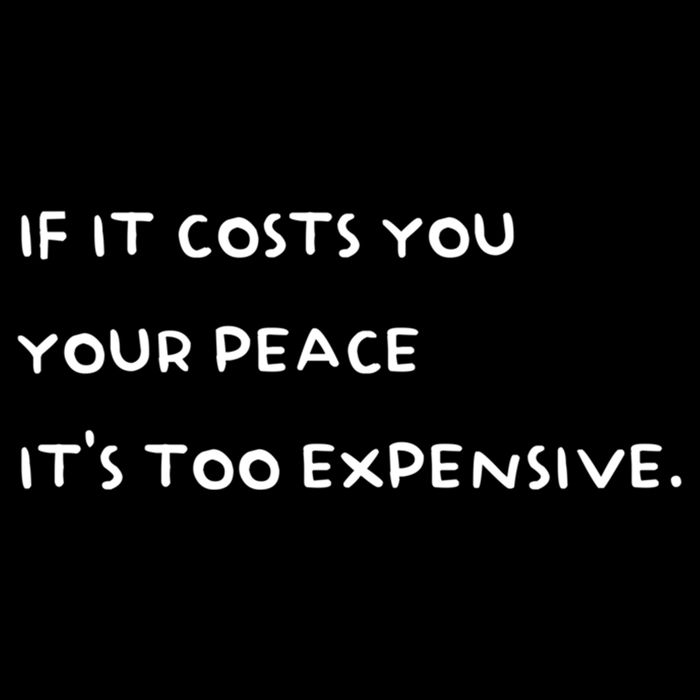 If It Costs You Your Peace Its Too Expensive Gift Cooling Performance Long Sleeve Crew