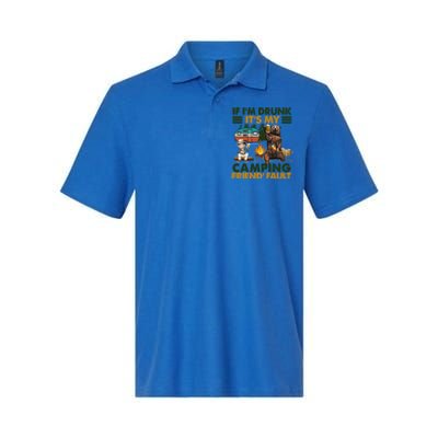 If I'm Drunk It's My Camping Friend's Fault Gift Softstyle Adult Sport Polo