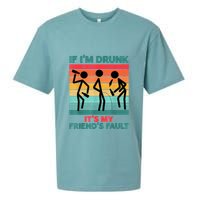 If IM Drunk ItS My FriendS Fault Sueded Cloud Jersey T-Shirt