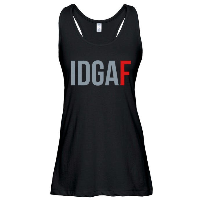 Idgaf I DonT Give A Fuck Ladies Essential Flowy Tank