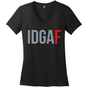 Idgaf I DonT Give A Fuck Women's V-Neck T-Shirt