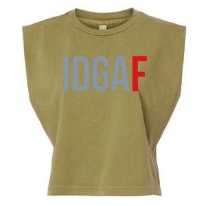 Idgaf I DonT Give A Fuck Garment-Dyed Women's Muscle Tee