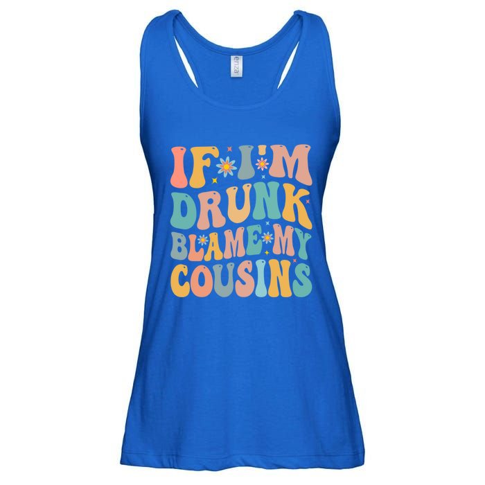 If Im Drunk Blame My Cousins Funny Group Ing Retro Gift Ladies Essential Flowy Tank