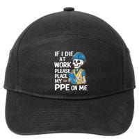 If I Die At Work Please Place My Ppe On Me 7-Panel Snapback Hat