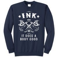 Ink It Does A Body Good Vintage Tattoo Machine Sweatshirt