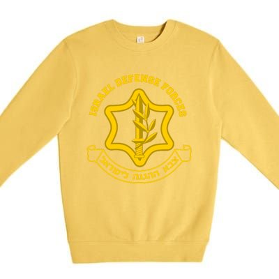 Idf Israel Defense Forces Free Israeli Army Israel Military Premium Crewneck Sweatshirt