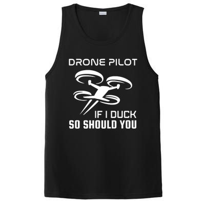 If I Duck So Should You Funny Drone Pilot PosiCharge Competitor Tank