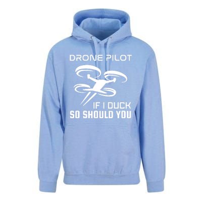 If I Duck So Should You Funny Drone Pilot Unisex Surf Hoodie