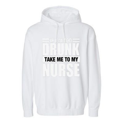 If I'moo Drunkake Meo My Nurse Garment-Dyed Fleece Hoodie