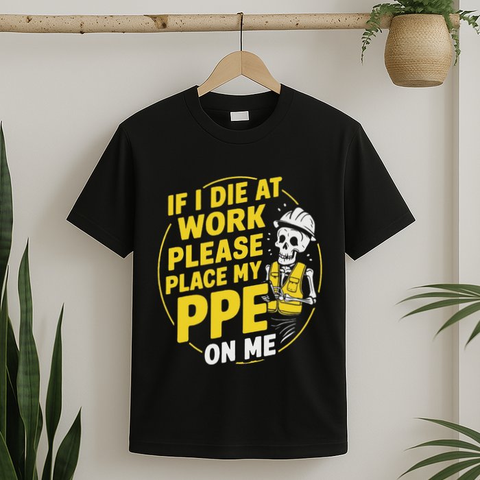 If I Die At Work Please Place My Ppe On Me T-Shirt