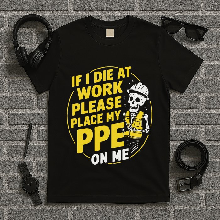 If I Die At Work Please Place My Ppe On Me T-Shirt