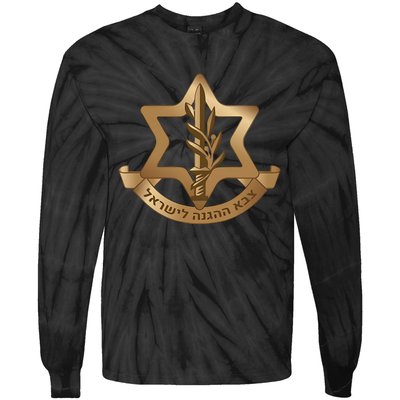 Idf Israel Defense Forces Tie-Dye Long Sleeve Shirt