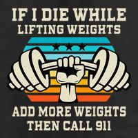 If I Die While Lifting Weights Funny Workout & Gym Gift Large Microfiber Waffle Golf Towel