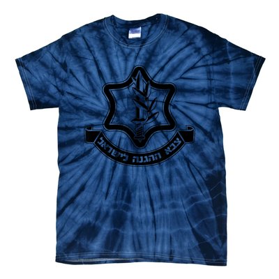 Idf Israel Defense Force Israeli Armed Forces Emblem Tie-Dye T-Shirt