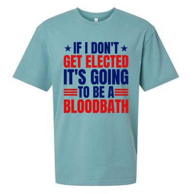 If I Dont Get Elected Its Going To Be A Bloodbath Trump Sueded Cloud Jersey T-Shirt