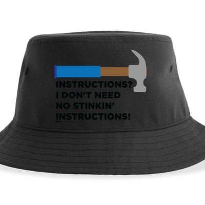 Instructions? I Dont Need No Handy And Carpenter Gift Sustainable Bucket Hat