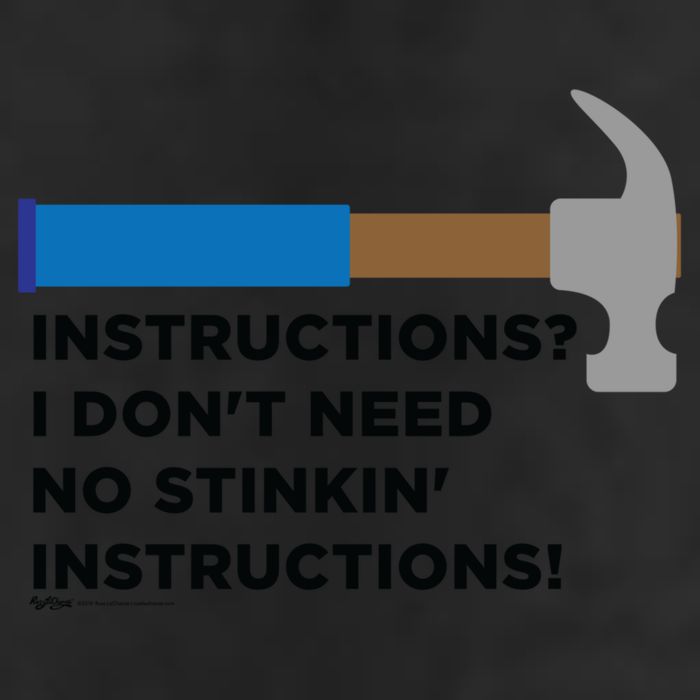 Instructions? I Dont Need No Handy And Carpenter Gift Premium Pullover Hoodie