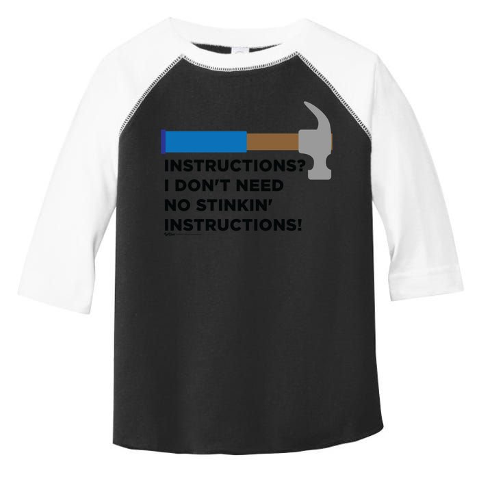 Instructions? I Dont Need No Handy And Carpenter Gift Toddler Fine Jersey T-Shirt
