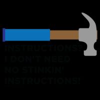 Instructions? I Dont Need No Handy And Carpenter Gift Cropped Pullover Crew