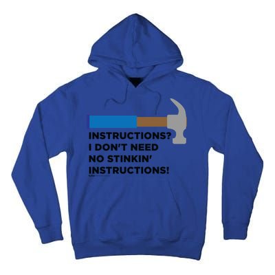 Instructions? I Dont Need No Handy And Carpenter Gift Tall Hoodie