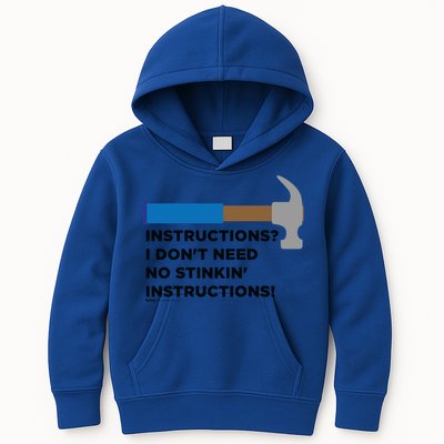 Instructions? I Dont Need No Handy And Carpenter Gift Kids Hoodie