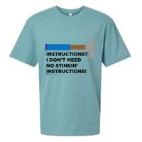 Instructions? I Dont Need No Handy And Carpenter Gift Sueded Cloud Jersey T-Shirt