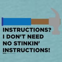 Instructions? I Dont Need No Handy And Carpenter Gift Sueded Cloud Jersey T-Shirt