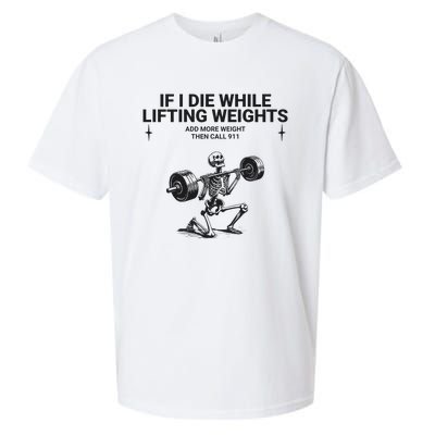 If I Die While Lifting Workout Sueded Cloud Jersey T-Shirt