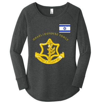 Idf Israeli Defense Force Vintage Flag Israel Idf Women's Perfect Tri Tunic Long Sleeve Shirt