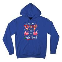 If IM Drunk ItS My BestieS Fault Funny Flamingo Christmas Gift Tall Hoodie