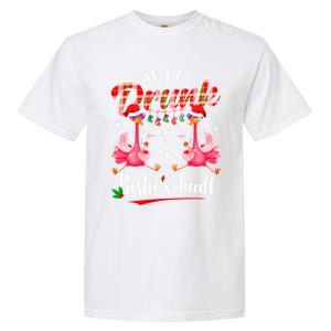 If IM Drunk ItS My BestieS Fault Funny Flamingo Christmas Gift Garment-Dyed Heavyweight T-Shirt