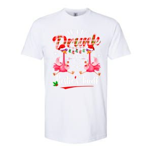 If IM Drunk ItS My BestieS Fault Funny Flamingo Christmas Gift Softstyle CVC T-Shirt