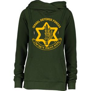 Idf Israel Defense Forces Free Israeli Army Israel Military Womens Funnel Neck Pullover Hood