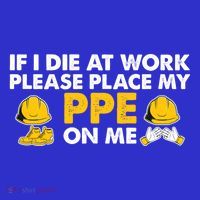 If I Die At Work Please Place My Ppe On Me Funny Electrician Great Gift Women's V-Neck T-Shirt