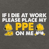 If I Die At Work Please Place My Ppe On Me Funny Electrician Great Gift Cotton Canvas Backpack