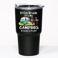 If Im Drunk Its My Camping Friends Fault Funny Flamingos Tumbler