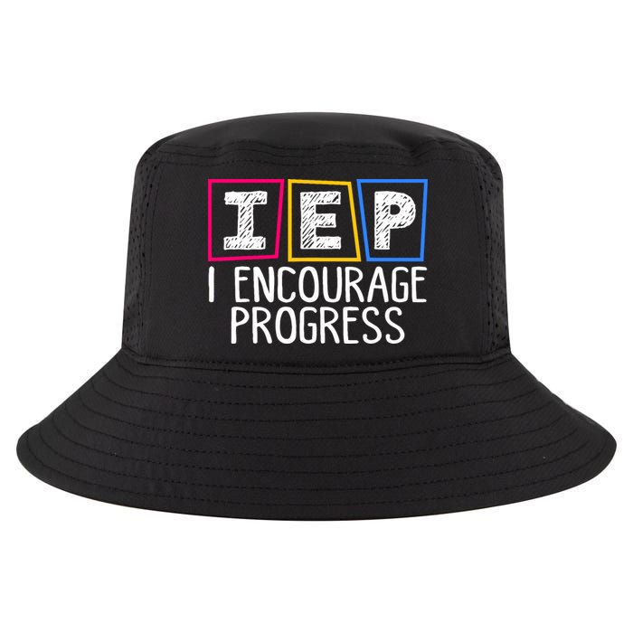 Iep I Encourage Progress Special Education Teacher Sped Cool Comfort Performance Bucket Hat