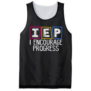 Iep I Encourage Progress Special Education Teacher Sped Mesh Reversible Basketball Jersey Tank