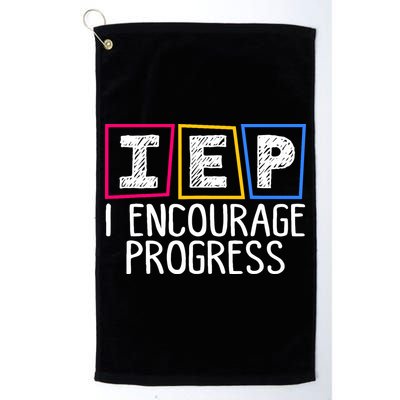 Iep I Encourage Progress Special Education Teacher Sped Golf Towel
