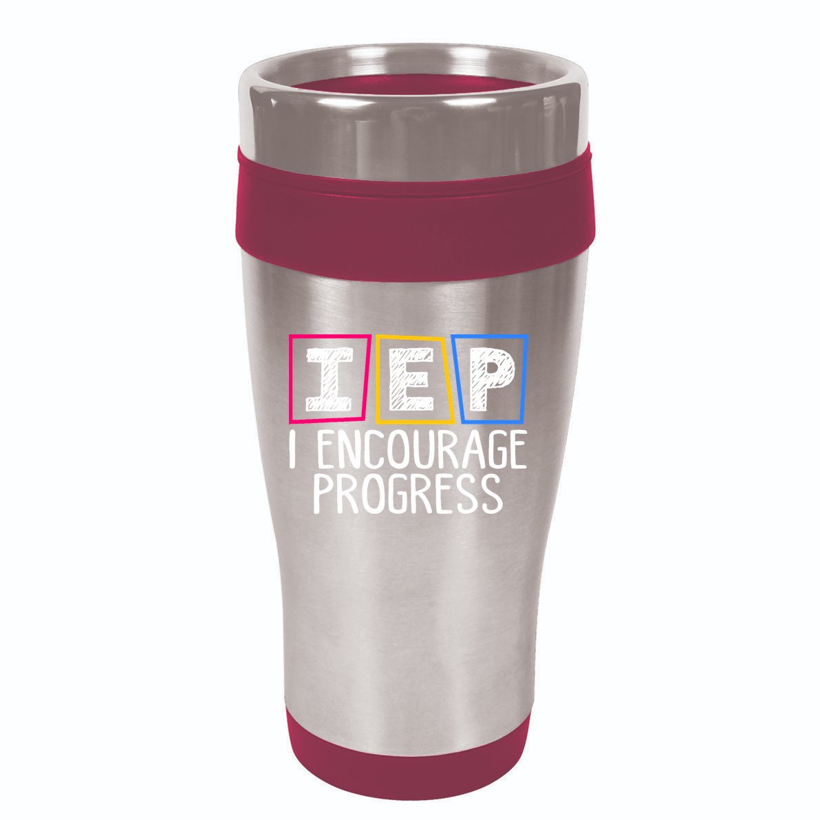 Iep I Encourage Progress Special Education Teacher Sped 16oz Travel Tumbler