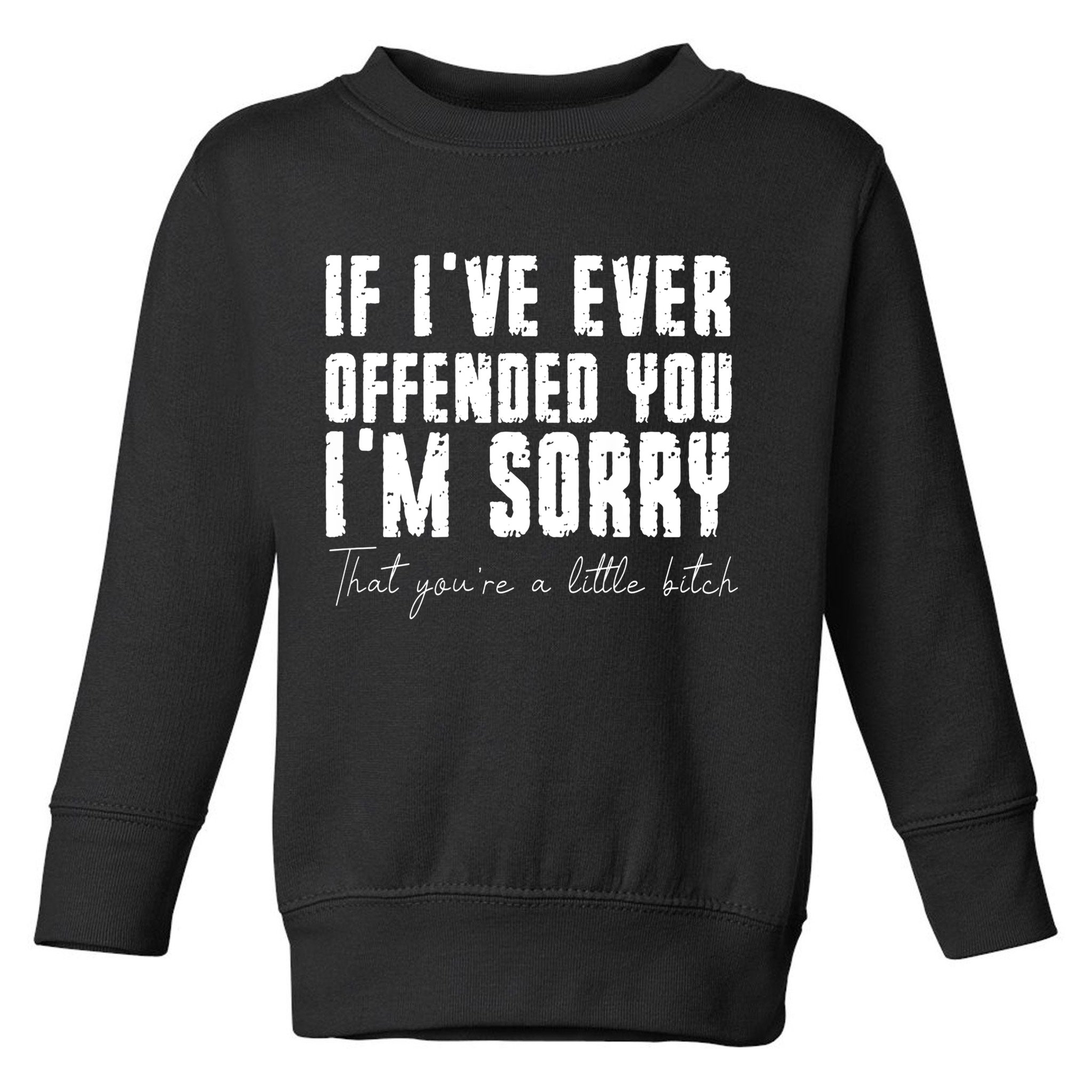 If Ive Ever Offended You Im Sorry That You Are A Toddler Sweatshirt