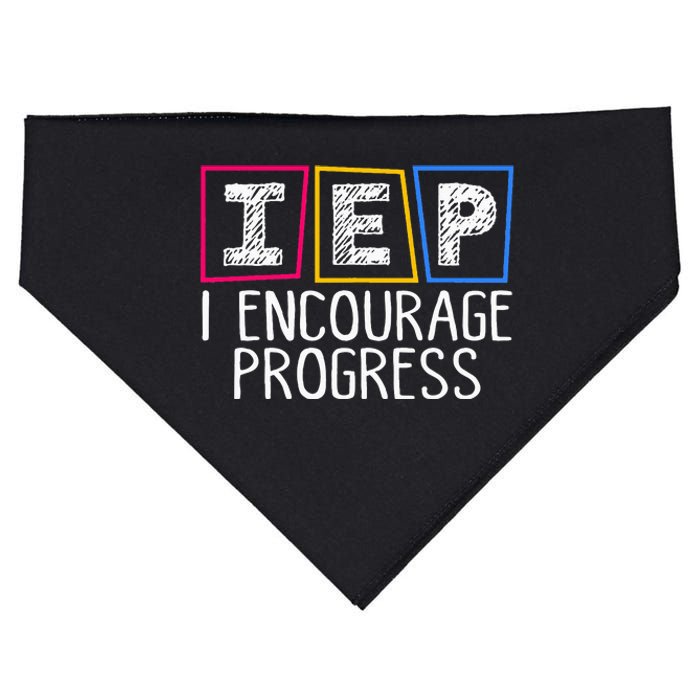 Iep I Encourage Progress Special Education Teacher Sped USA-Made Doggie Bandana