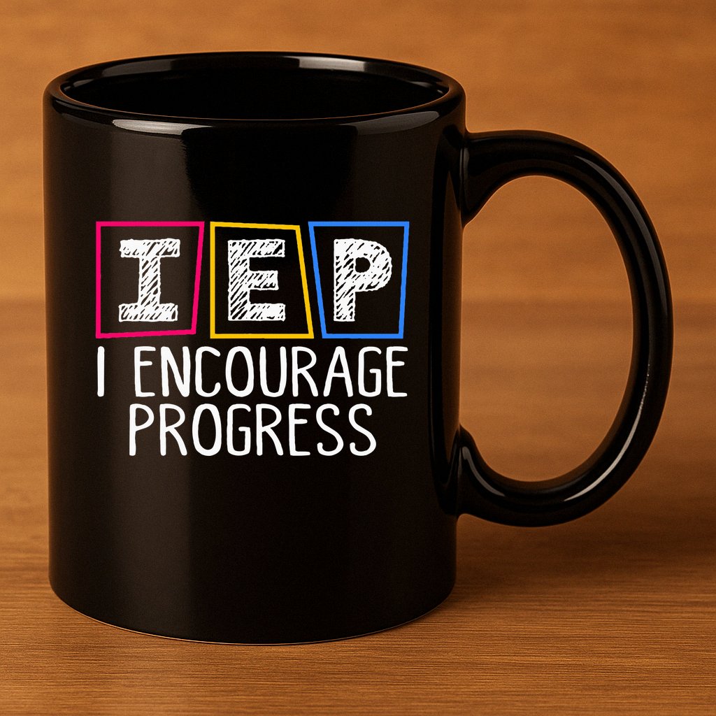 Iep I Encourage Progress Special Education Teacher Sped 11oz C Handle Ceramic Mug