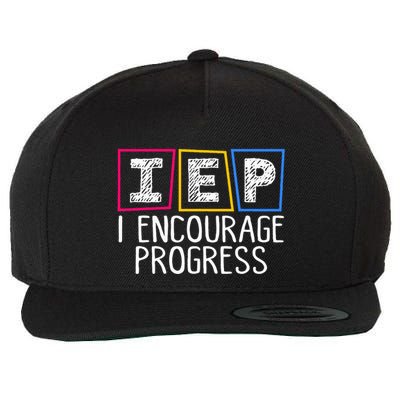 Iep I Encourage Progress Special Education Teacher Sped Wool Snapback Cap