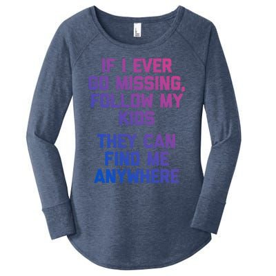 If I Ever Go Missing Follow My (They Find Me Anywhere) Cute Gift Women's Perfect Tri Tunic Long Sleeve Shirt