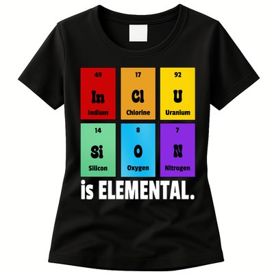 Inclusion Is Elemental Womens T-Shirt