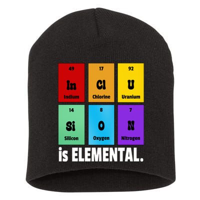 Inclusion Is Elemental Short Acrylic Beanie