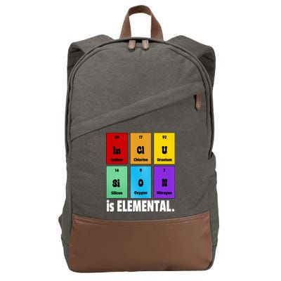 Inclusion Is Elemental Cotton Canvas Backpack
