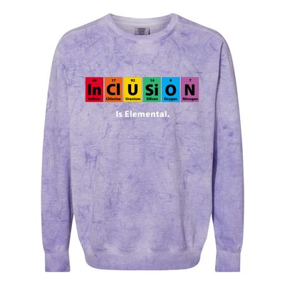 Inclusion Is Elemental Colorblast Crewneck Sweatshirt